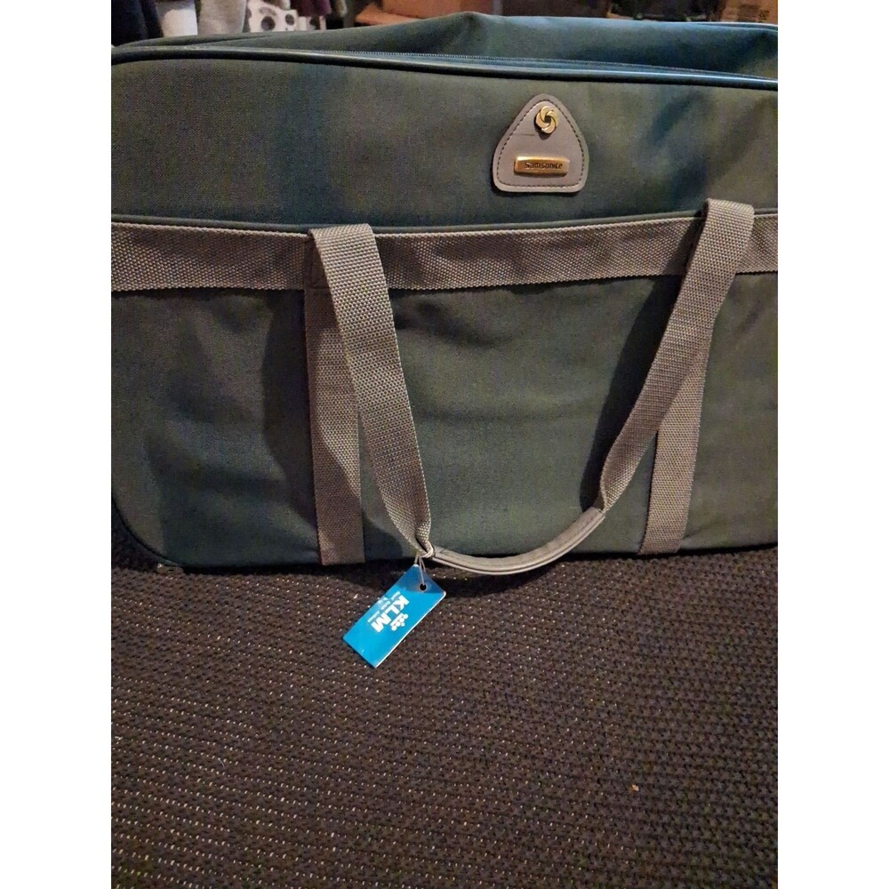Samsonite Green Weekender Duffel Travel Bag Carry On Shoulder Strap